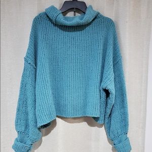 Blue Free People Sweater